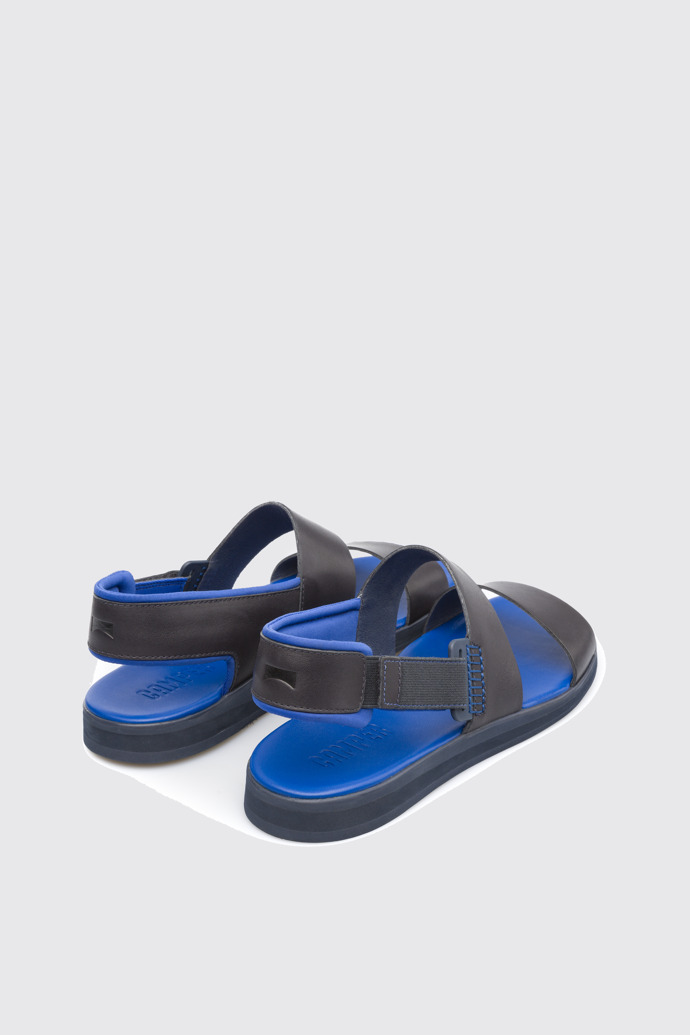 Back view of Spray Blue Sandals for Men