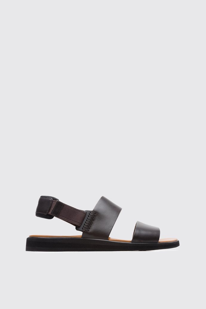 Side view of Spray Brown Sandals for Men