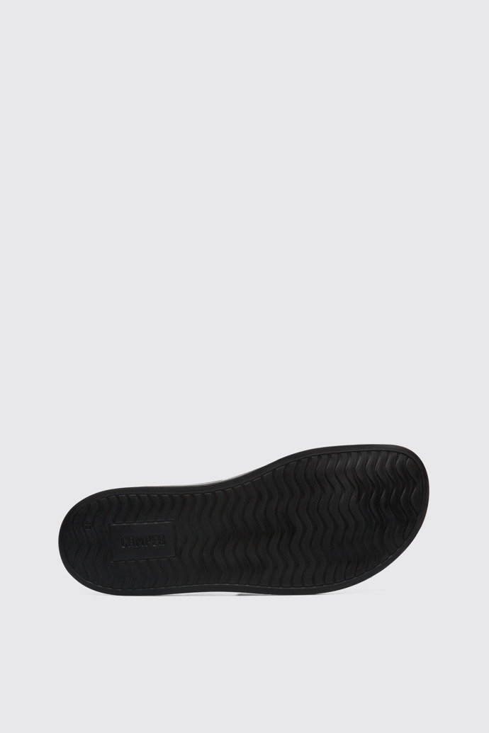 The sole of Spray Black Sandals for Men