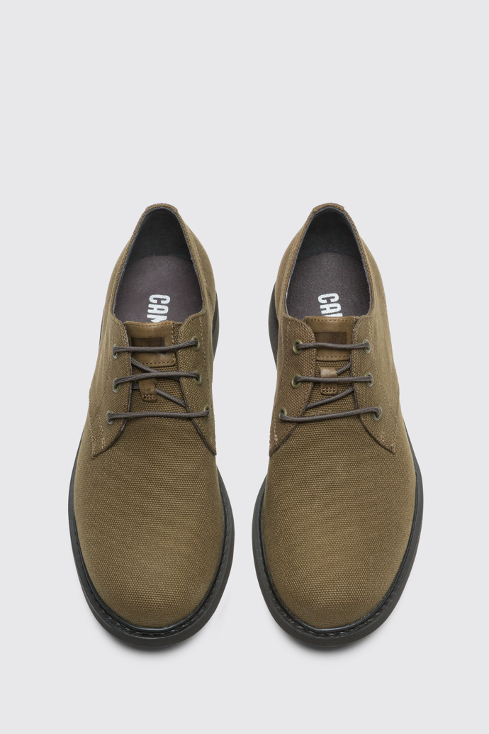 Overhead view of Neuman Green Formal Shoes for Men