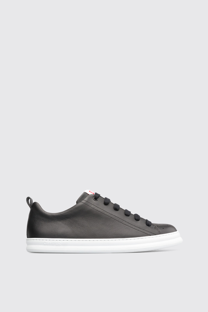 Side view of Runner Black Sneakers for Men