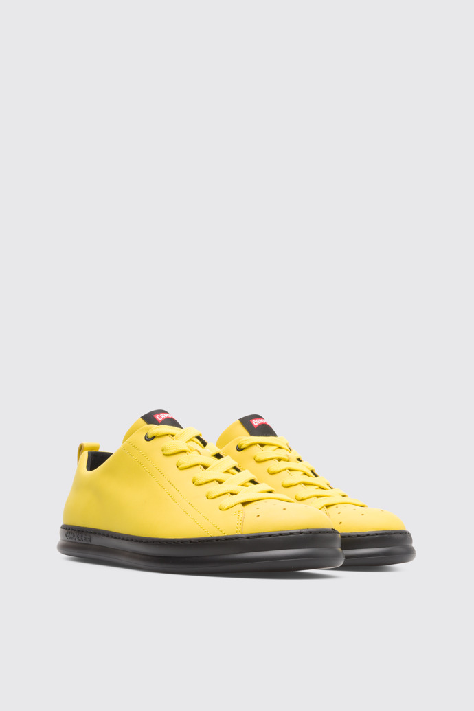Front view of Runner Yellow Sneakers for Men