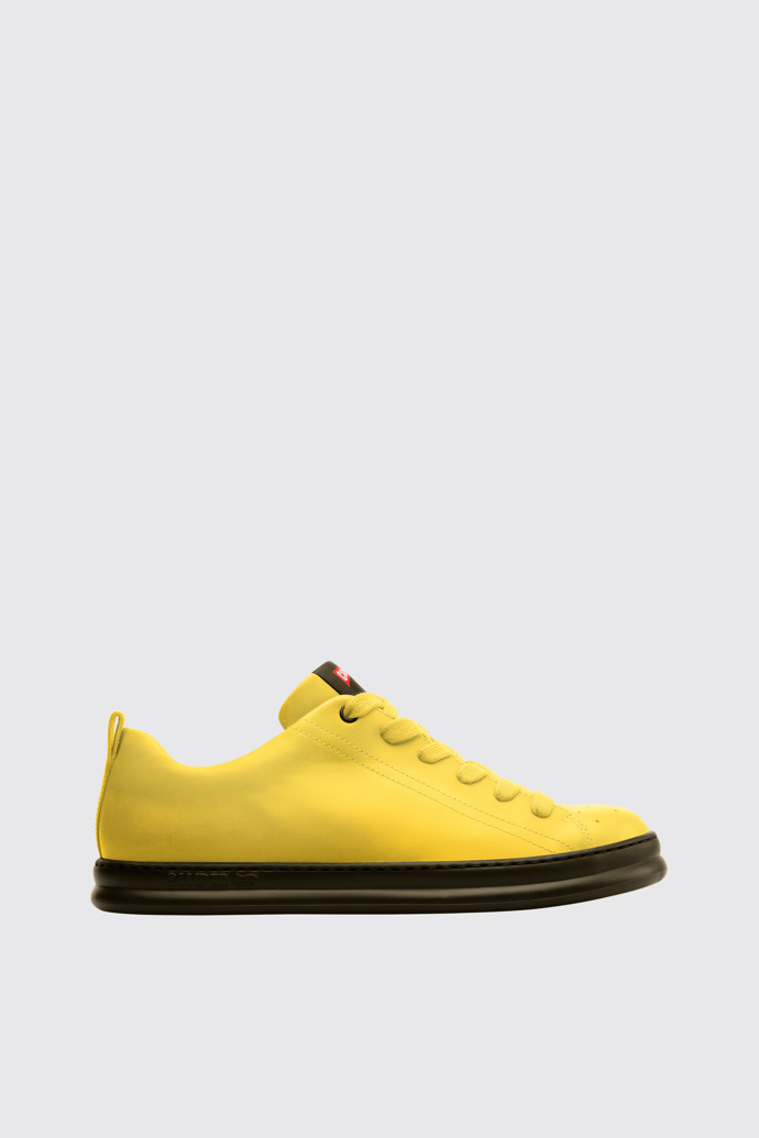 Side view of Runner Yellow Sneakers for Men