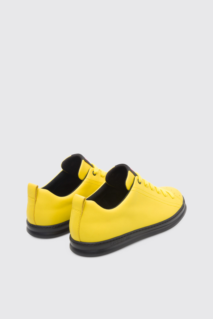 Back view of Runner Yellow Sneakers for Men