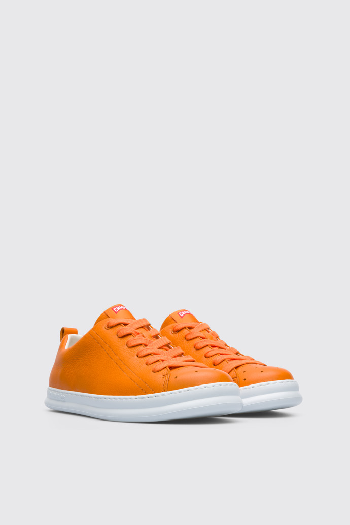 Front view of Runner Orange sneaker for men