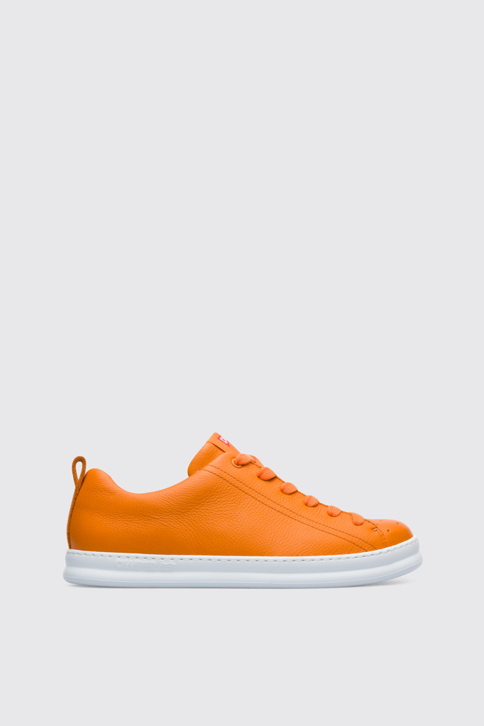 Side view of Runner Orange sneaker for men