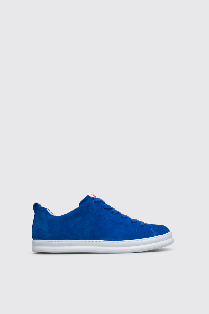 Side view of Runner Blue sneaker for men