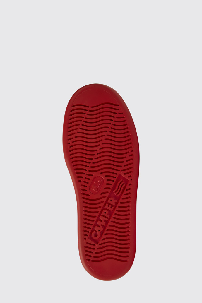 The sole of Runner Beige nubuck sneakers for men