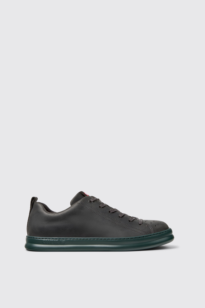 Runner Baskets en nubuck gris pour homme.