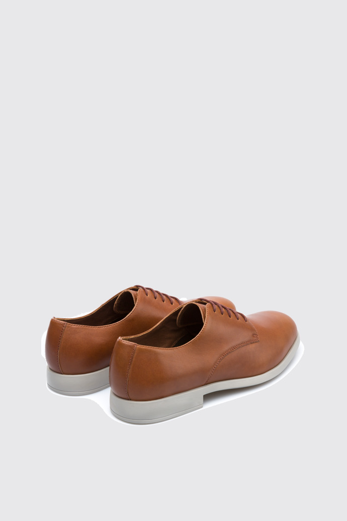 Back view of Truman Brown Formal Shoes for Men