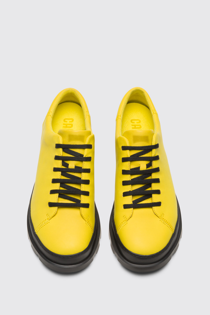 Overhead view of Brutus Yellow Formal Shoes for Men