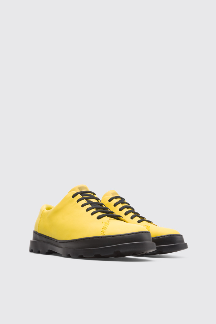 Front view of Brutus Yellow Formal Shoes for Men