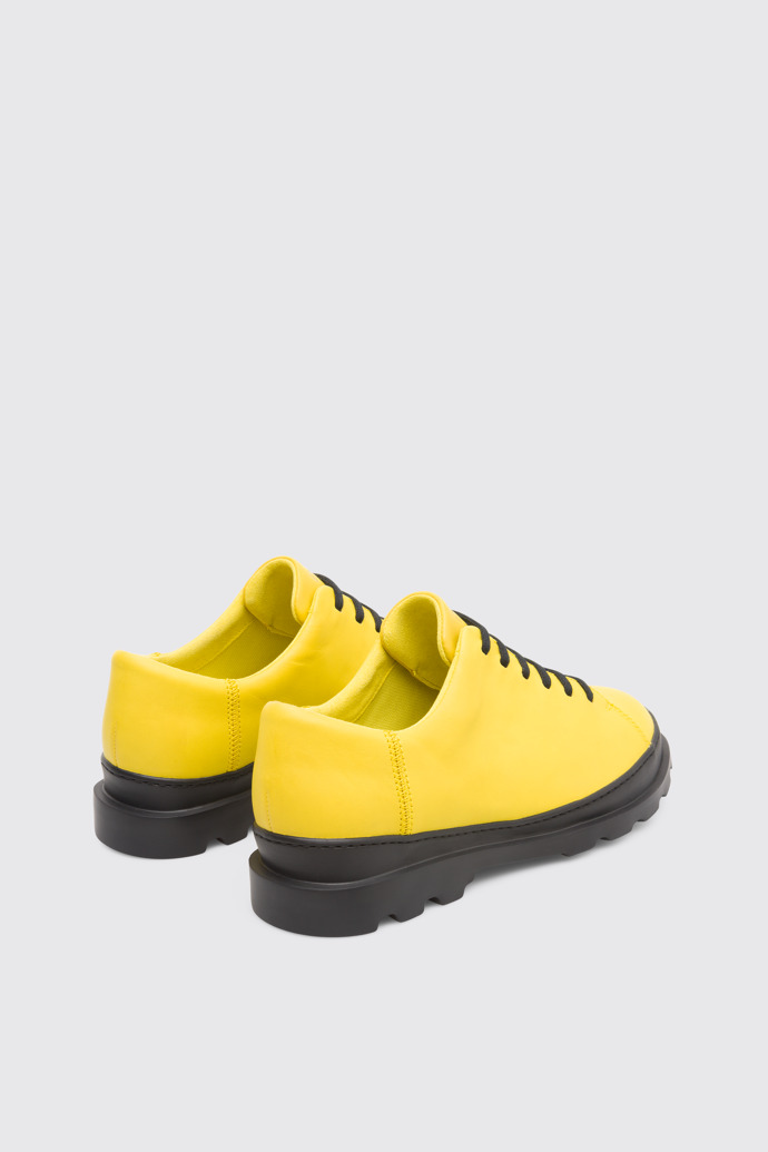 Back view of Brutus Yellow Formal Shoes for Men