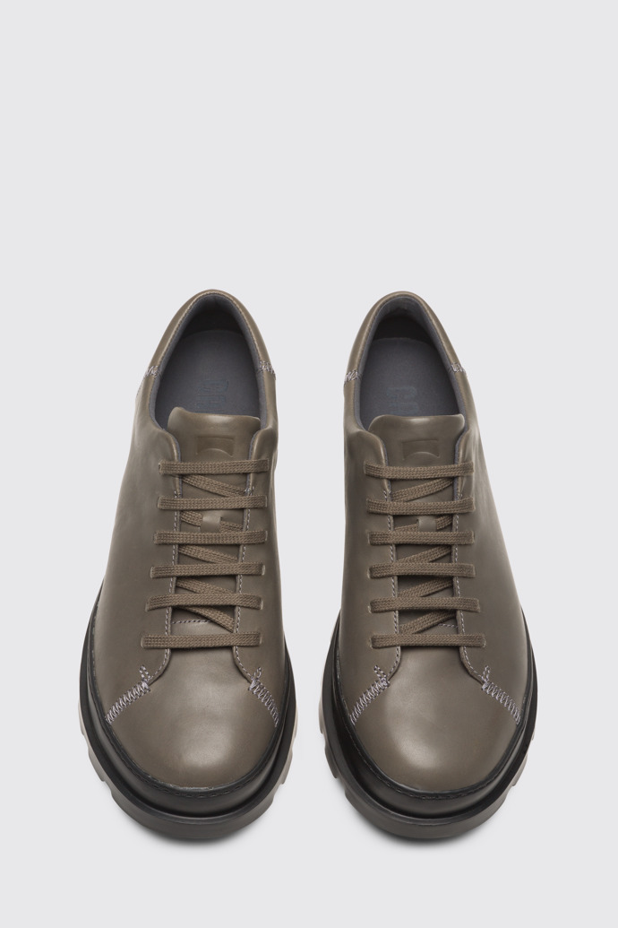 Overhead view of Brutus Grey Formal Shoes for Men