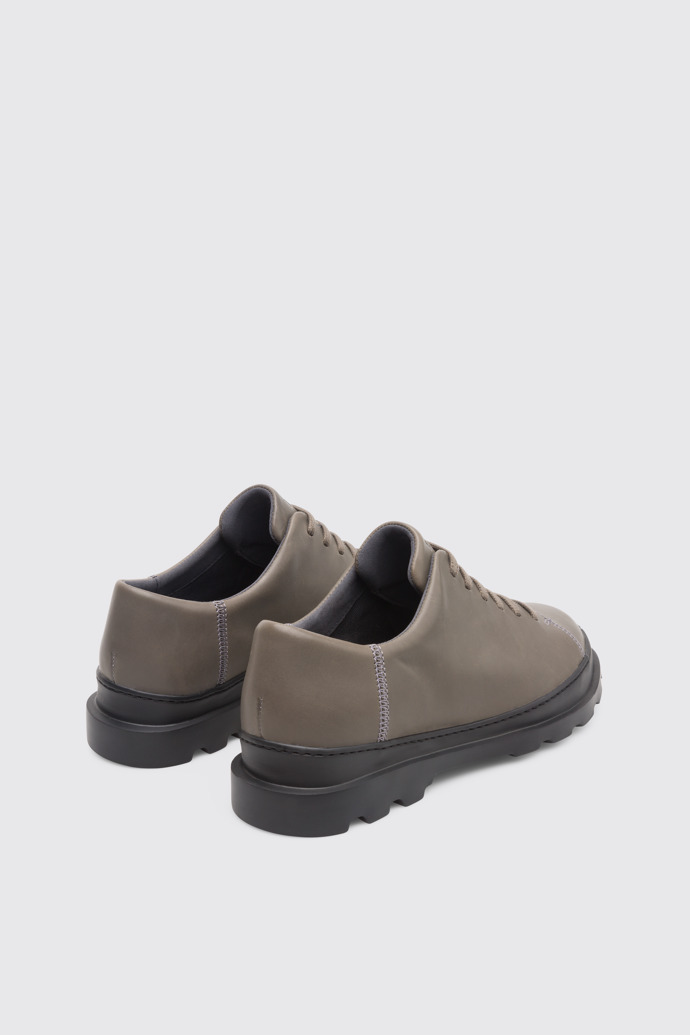 Back view of Brutus Grey Formal Shoes for Men