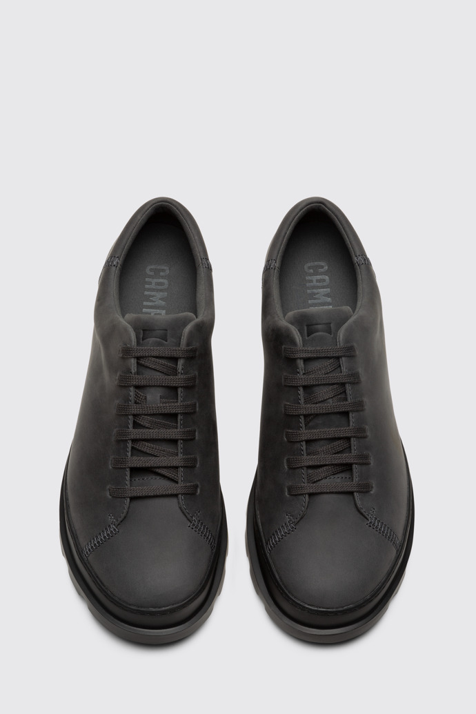 Overhead view of Brutus Grey lace up shoe for men