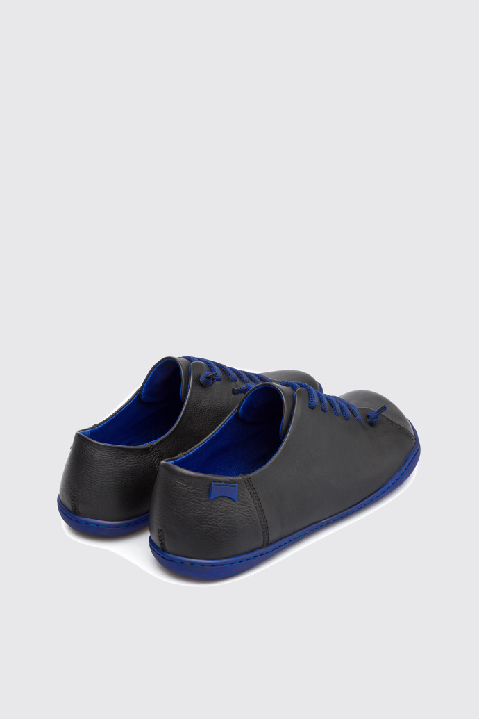 Back view of Peu Black Casual Shoes for Men