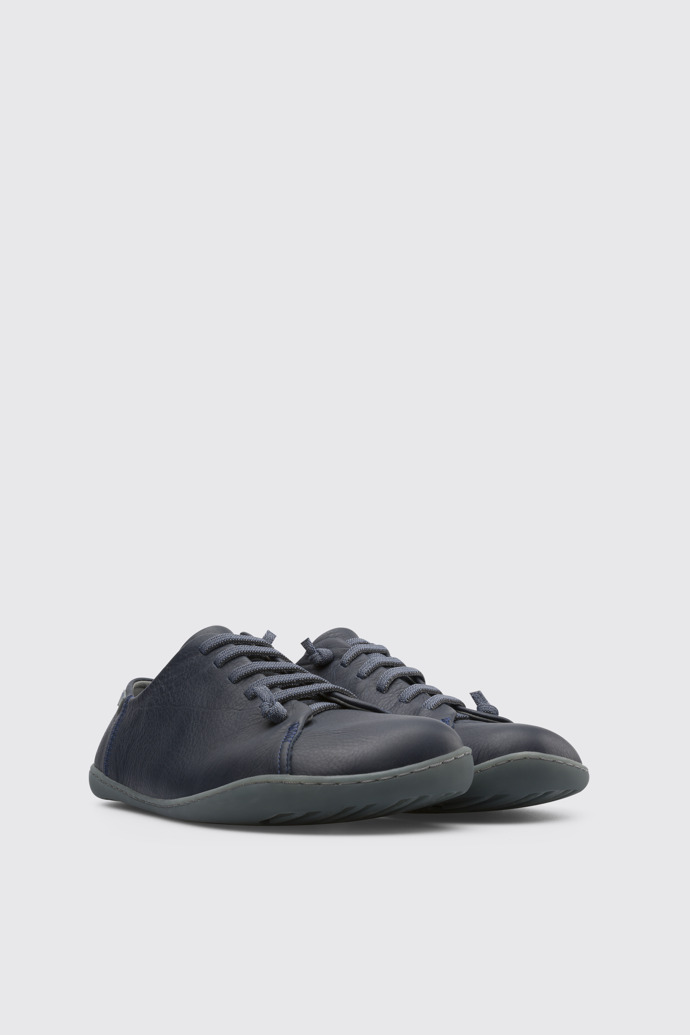 Front view of Peu Dark blue shoe for men