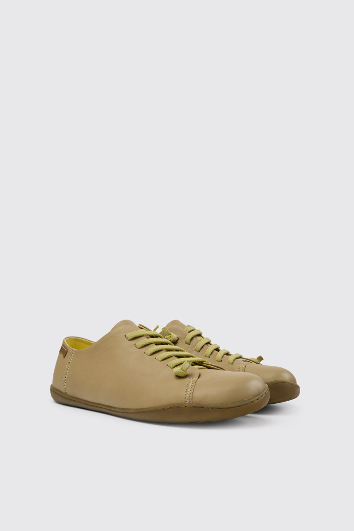 Peu Beige leren herenschoenen