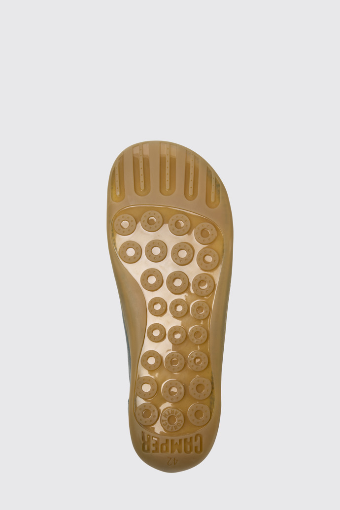 The sole of Peu Green Leather Shoes for Men.