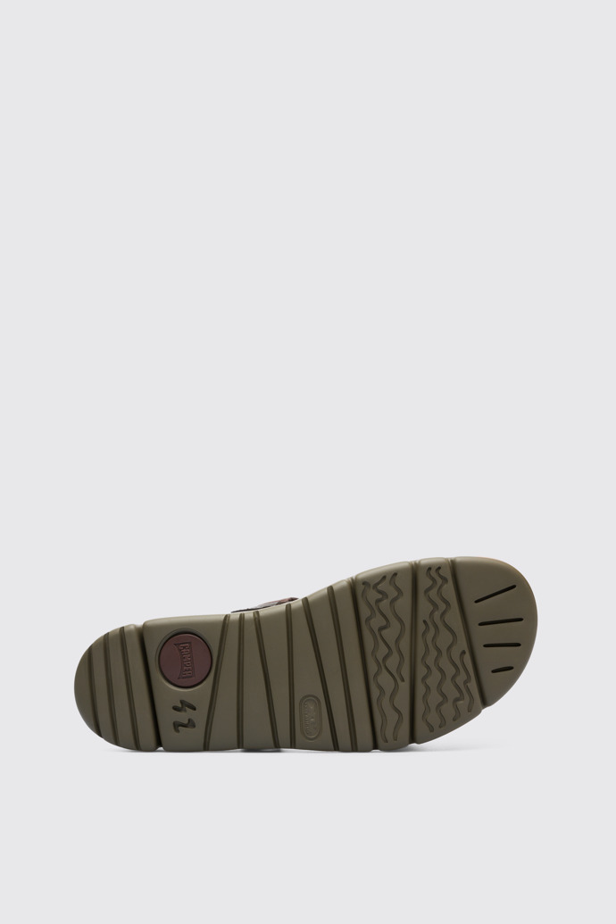 The sole of Oruga Brown Sandals for Men