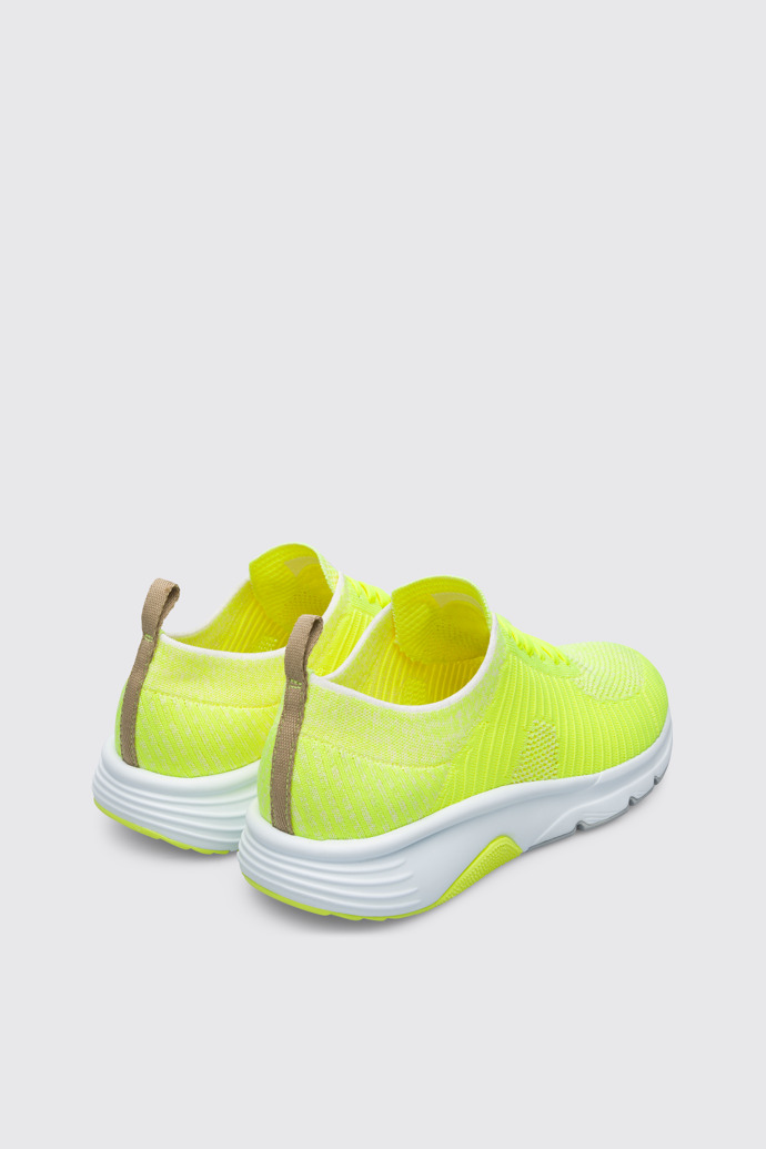 Drift Sneakers da uomo color crema e giallo neon