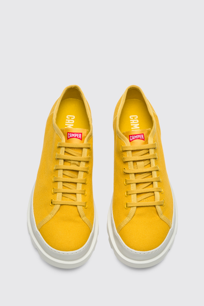 Overhead view of Brutus Yellow Casual Shoes for Men