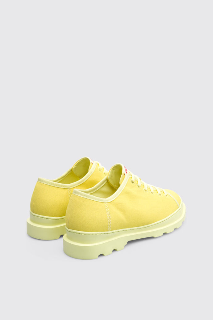 Back view of Brutus Yellow Formal Shoes for Men