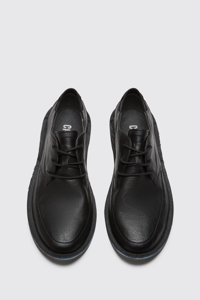Overhead view of Morrys Black Formal Shoes for Men