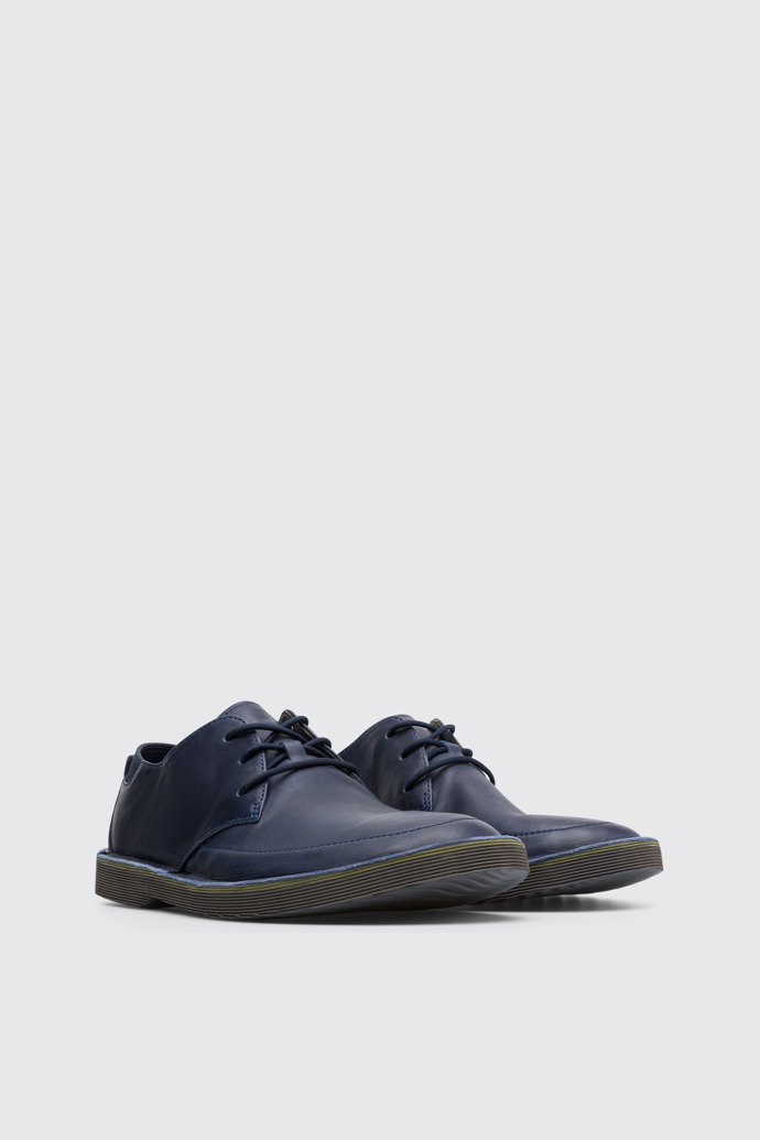 Front view of Morrys Blue Casual Shoes for Men