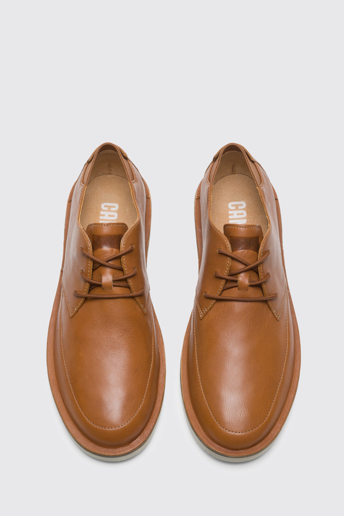 Overhead view of Morrys Brown shoe for men