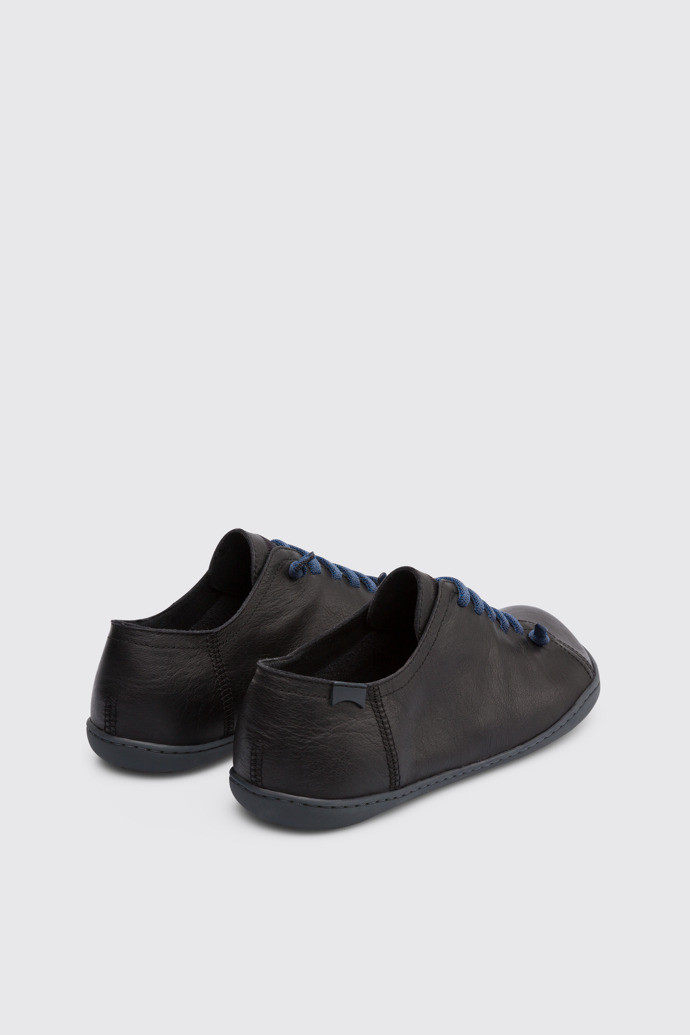 Back view of Peu Black Casual Shoes for Men