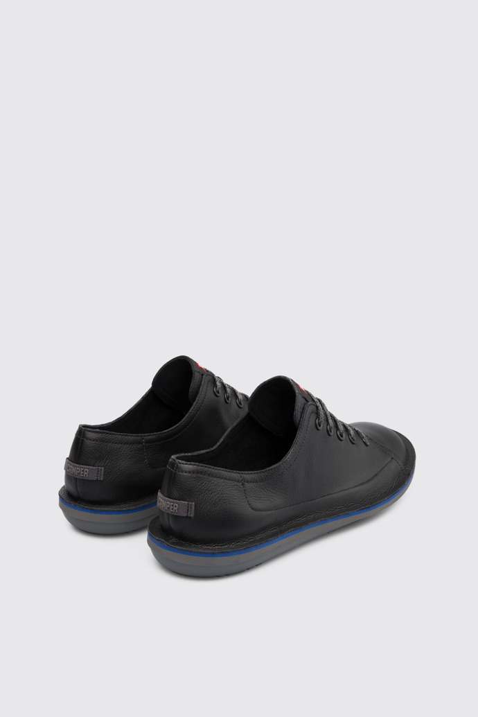 Back view of Beetle Black Casual Shoes for Men