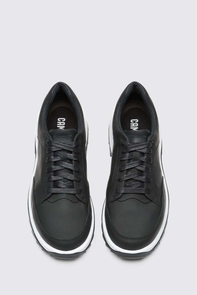 Overhead view of Helix Black Sneakers for Men