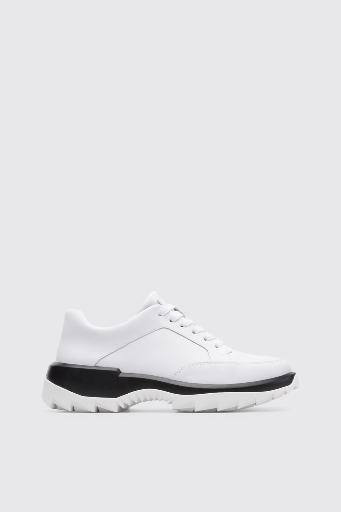 Side view of Helix White Sneakers for Men