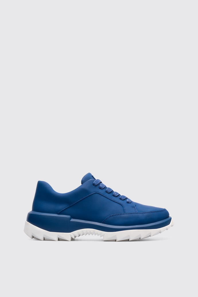 Side view of Helix Blue Sneakers for Men