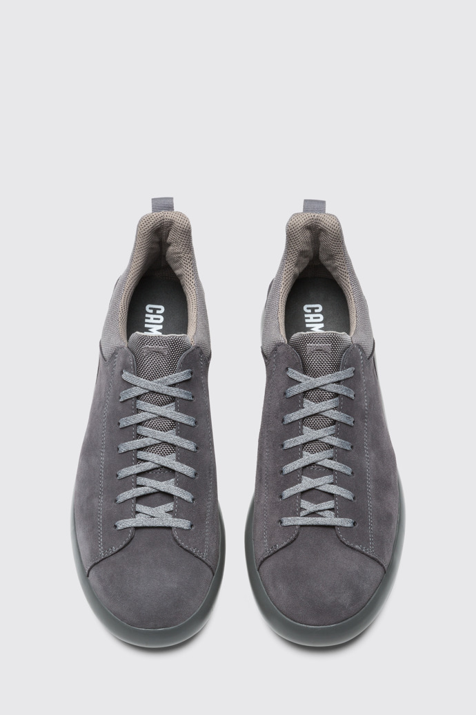 Overhead view of Capsule Grey Sneakers for Men