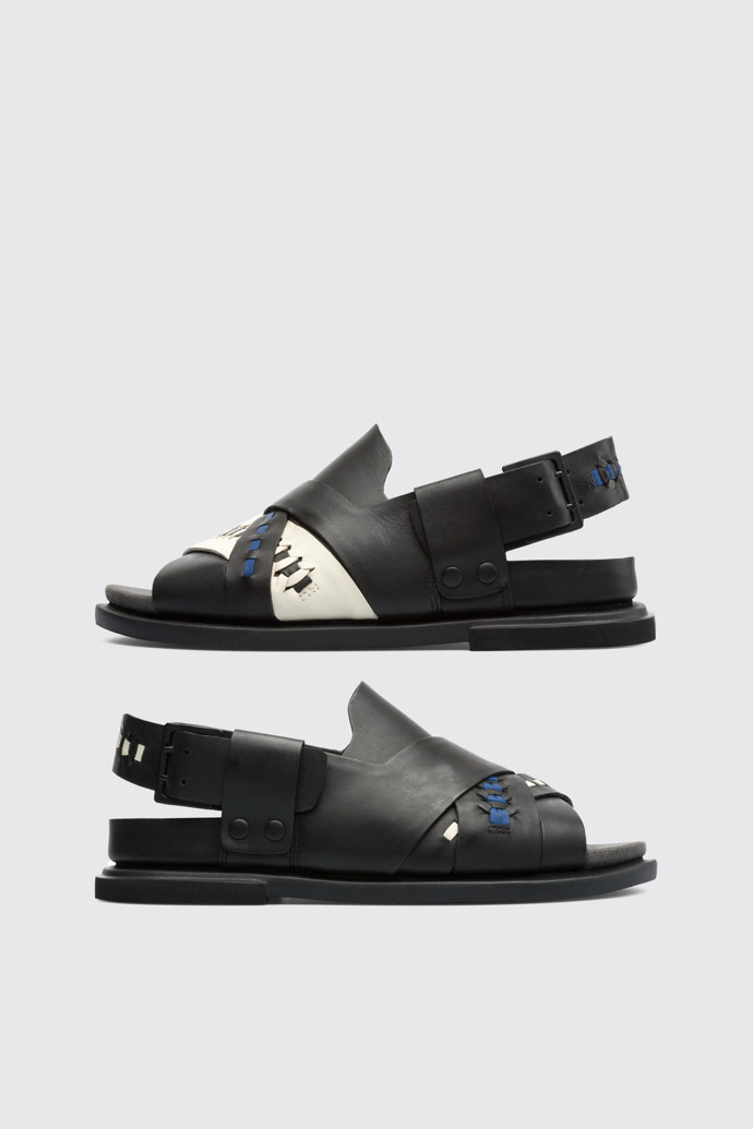 Side view of Twins Multicolor Sandals for Men