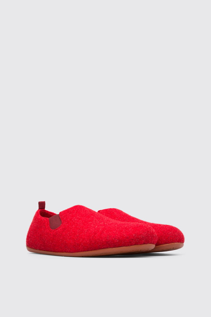 Front view of Wabi Red Slippers for Men
