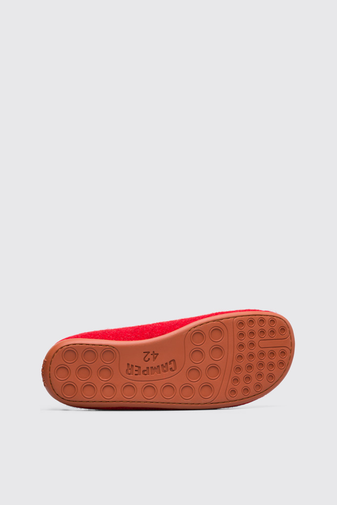 The sole of Wabi Red Slippers for Men