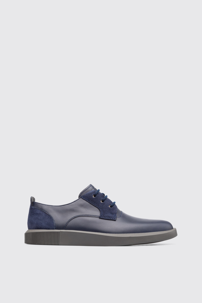 Side view of Bill Blue Formal Shoes for Men