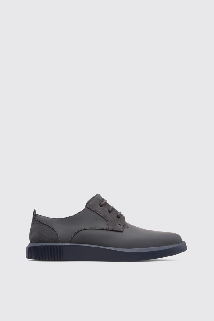 Side view of Bill Grey Formal Shoes for Men