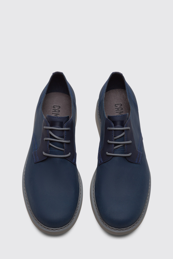 Overhead view of Neuman Blue Formal Shoes for Men