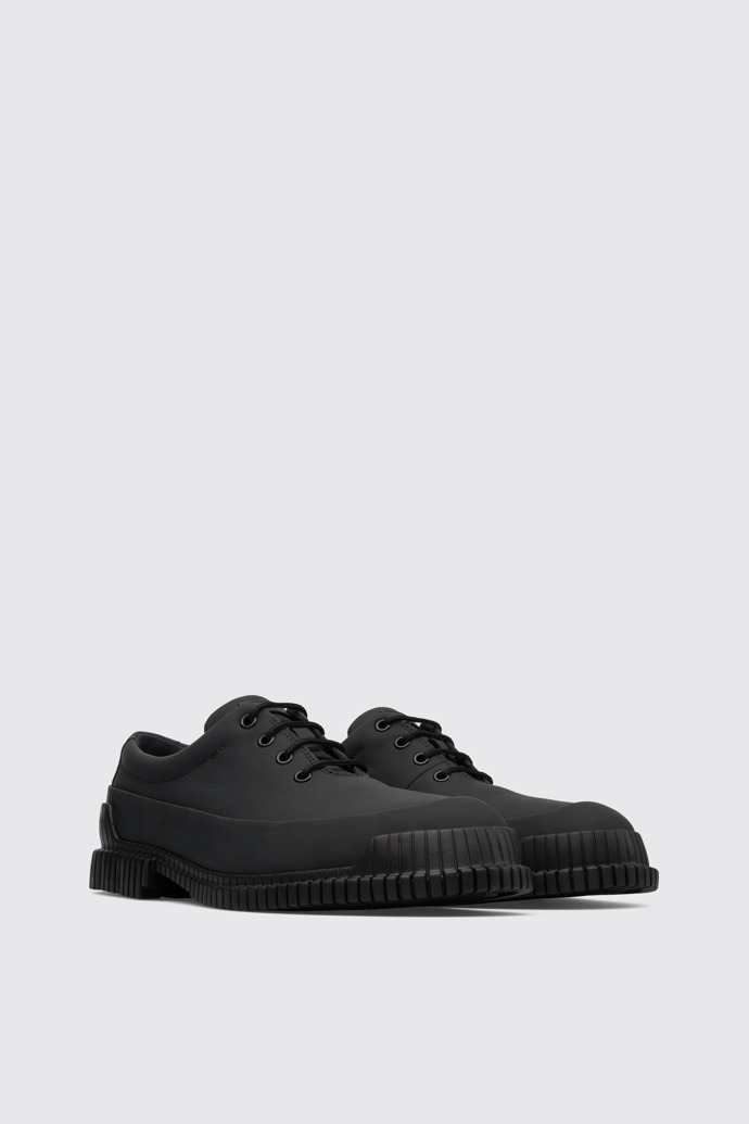 Front view of Pix Black Formal Shoes for Men