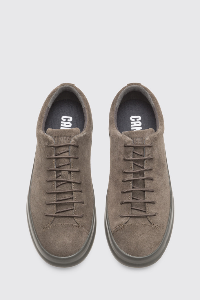 Overhead view of Chasis Brown Gray Sneakers for Men