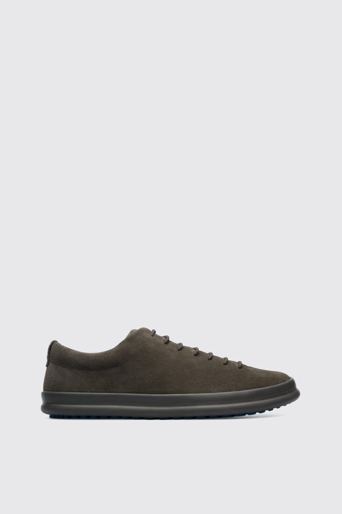 Side view of Chasis Dark grey lace up shoe for men