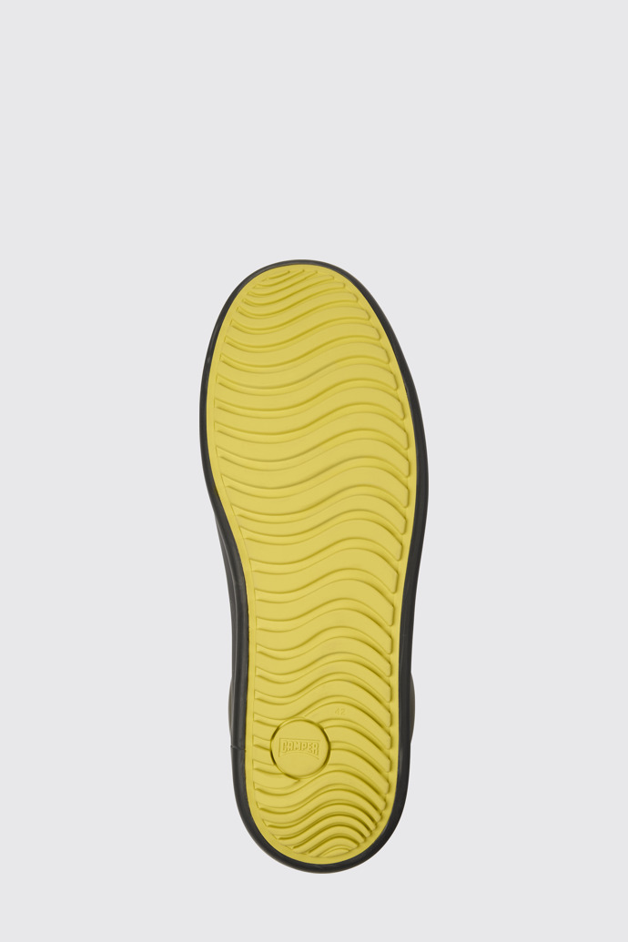 The sole of Chasis Grey leather shoes for men