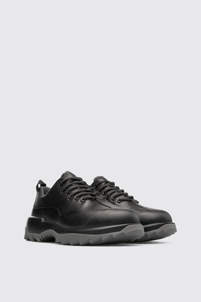 Front view of Helix Black Sneakers for Men