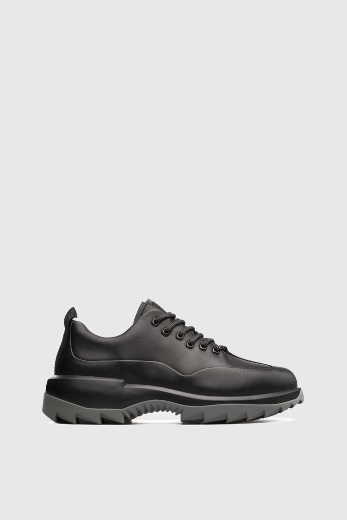 Side view of Helix Black Sneakers for Men