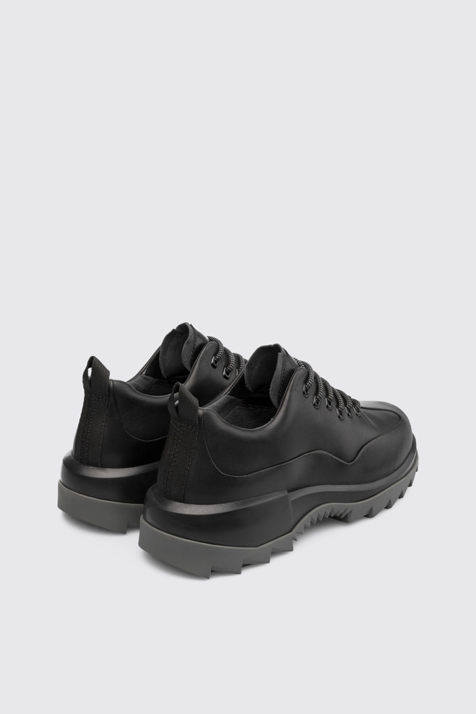 Back view of Helix Black Sneakers for Men